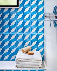 Classic Modern Roman Holiday tile in belize:sky:white