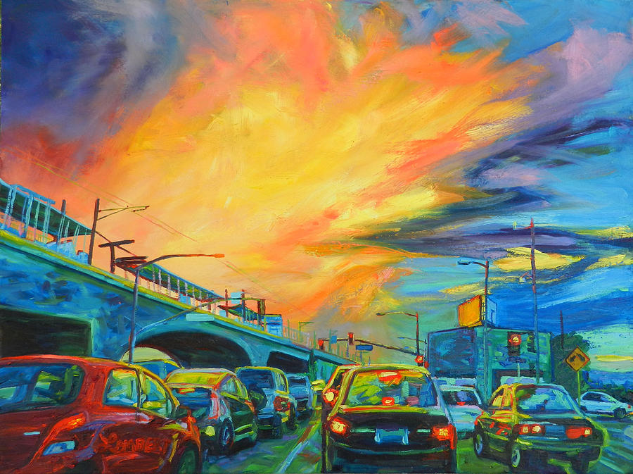 elevated-bonnie-lambert sunset painting