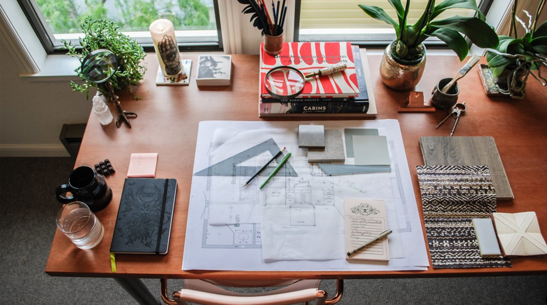 What The Desk Of An Interior Designer Actually Looks Like Ivy