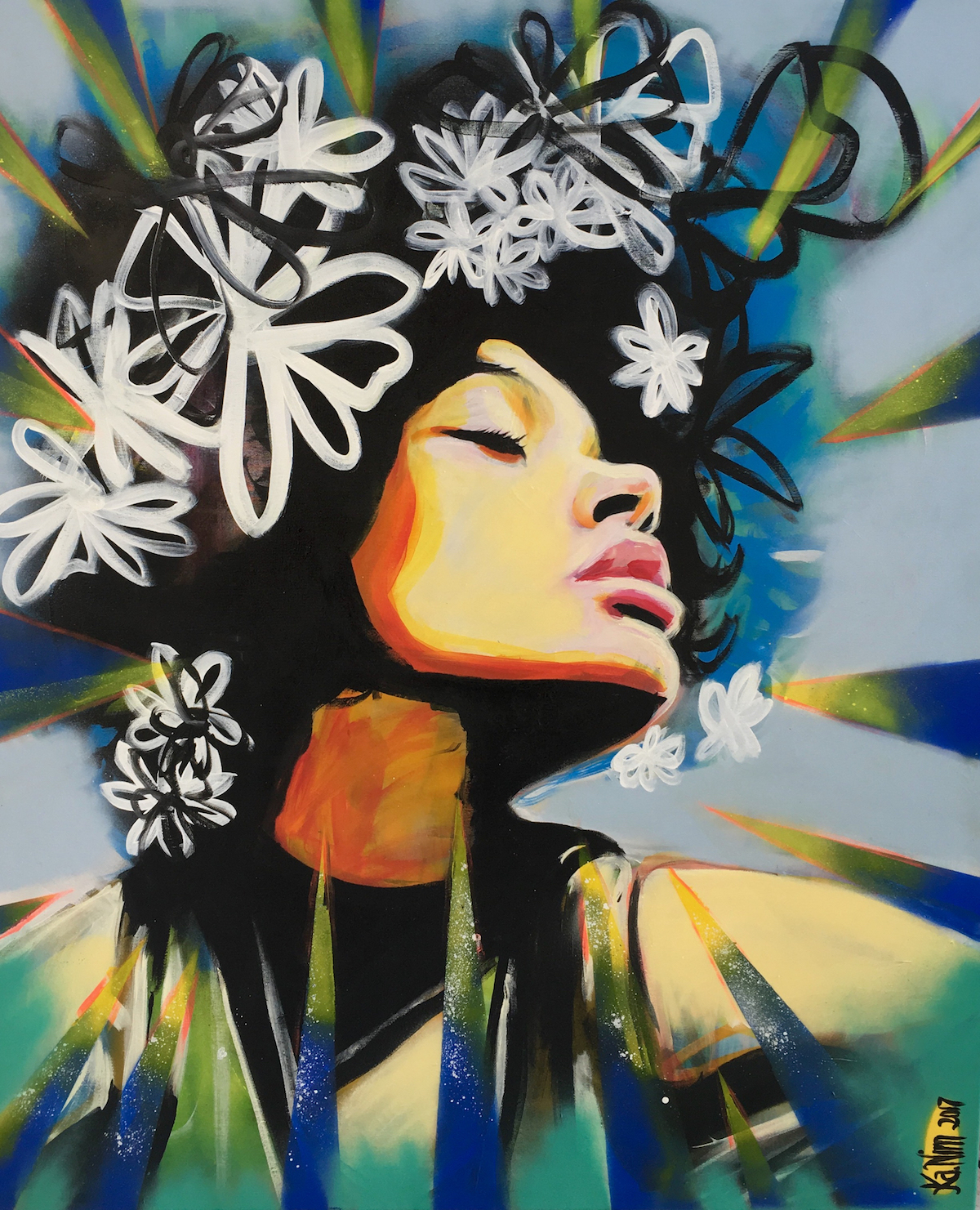 Night Moods Painting by Nimet Kaymaz