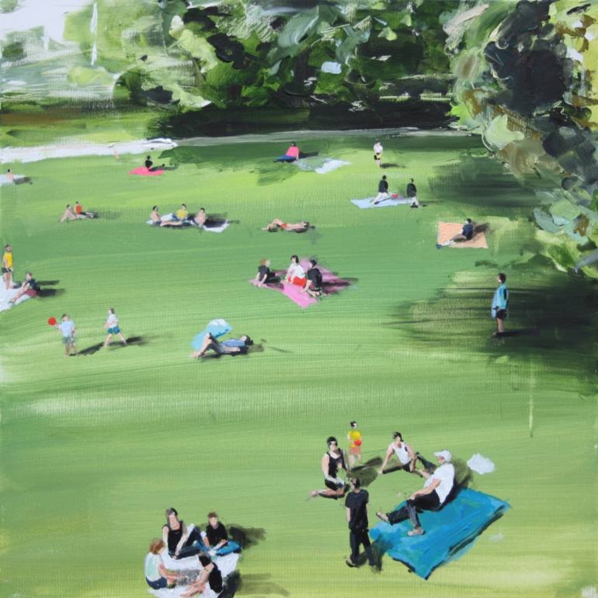 People n1 Painting by Sanja Milenkovic