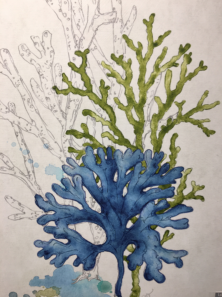 "Sea Garden" - Left Bank Art by Jackie von Tobel