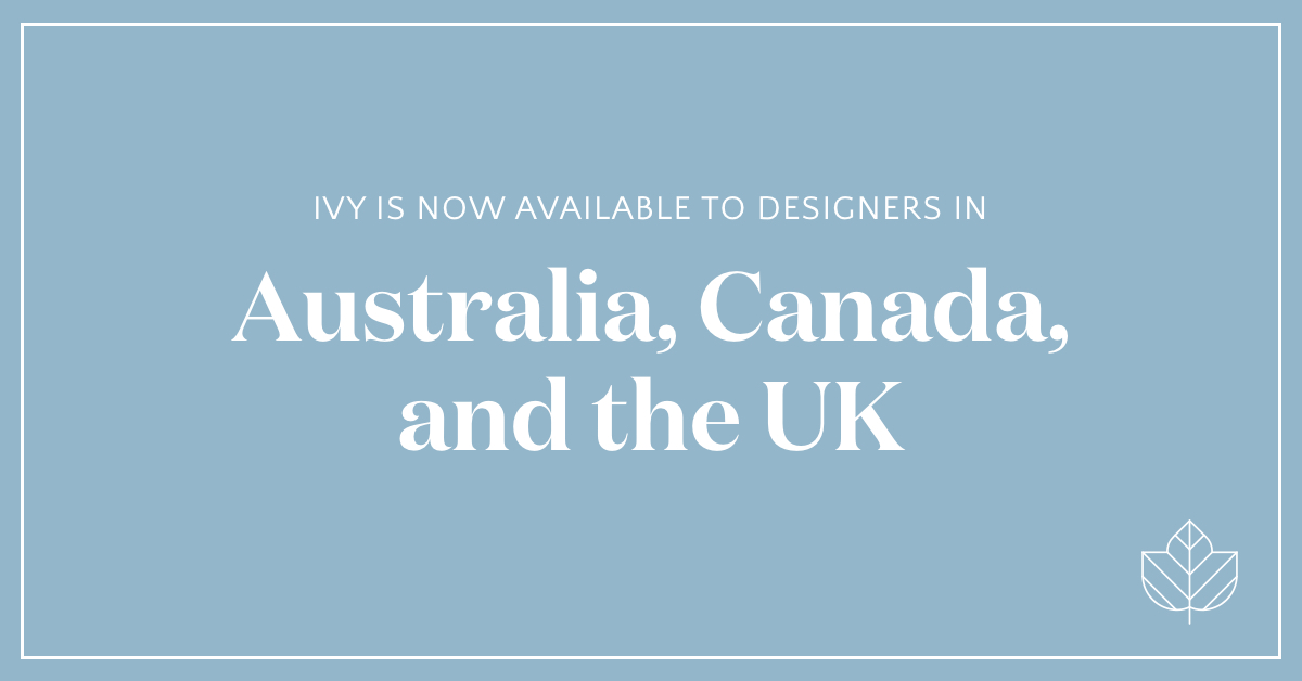 Ivy is Now Available in Canada, the UK, and Australia